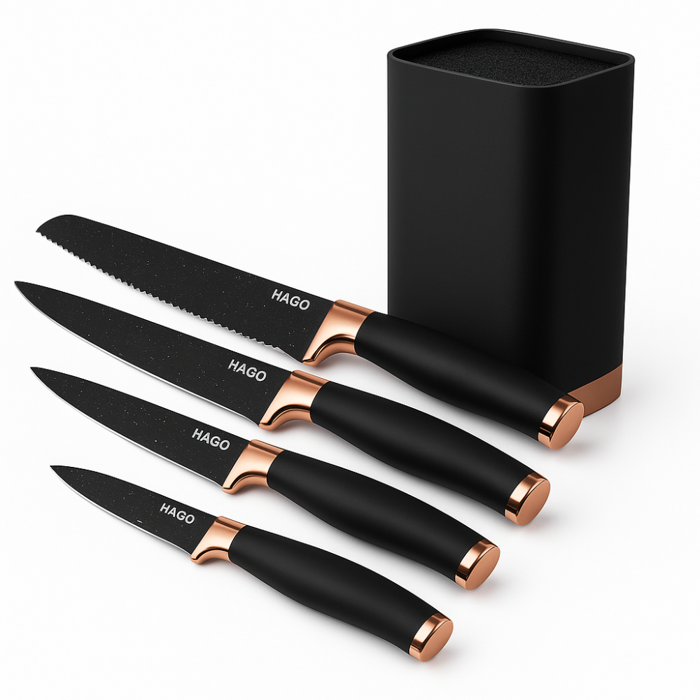 Набір металевих ножів, Набір кухонних ножів преміум, Кухонний ніж з нержавіючої сталі металевий FG-92 Львів - фото 16