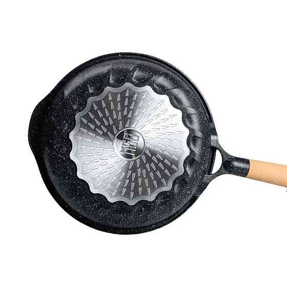 Алюмінієва сковорода 2,8 л мармурова з антипригарним покриттям Ø 28 см чорна MGC HP-4-425B Коломия