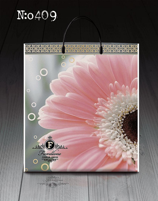 Пакет-сумка 40х45 з пластиковою ручкою  