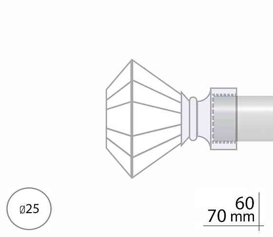 Закінчення для карнизу Orvit СПЕКТРАЛІЯ 25 мм АНТИК Львів