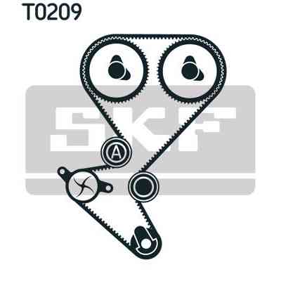 Комплект ремня ГРМ с помпой SKF VKMC 03258 Винница