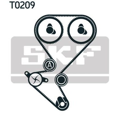 Комплект ремня ГРМ с помпой SKF VKMC 03258 Винница - изображение 2