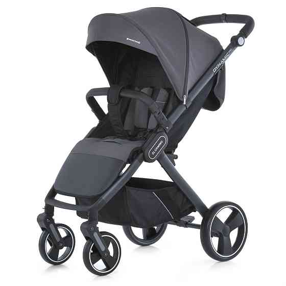 Коляска дитяча EL CAMINO DYNAMIC PRO Charcoal прогулянкова з чохлом дощовиком Сіра (ME 1053-3) Чернігів
