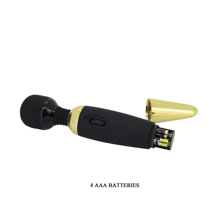 Класичний вібратор - Pretty Love Power Wand Black Gold Sex Aura Київ - фото 8