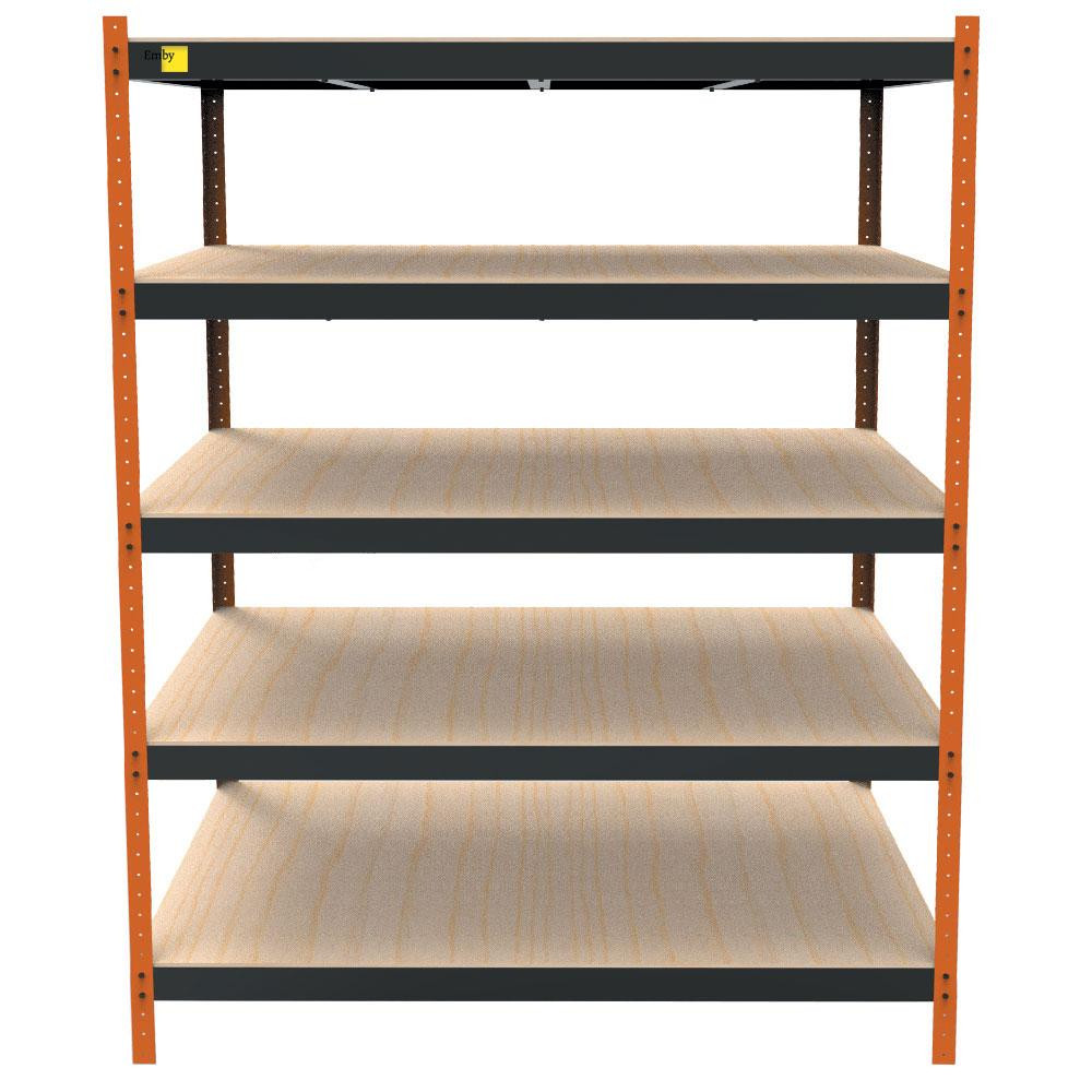 Металевий посилений стелаж Emby Heavy Series (розмір 2500х1800x900мм) 5 полиць ДСП до 300кг Вінниця - фото 4