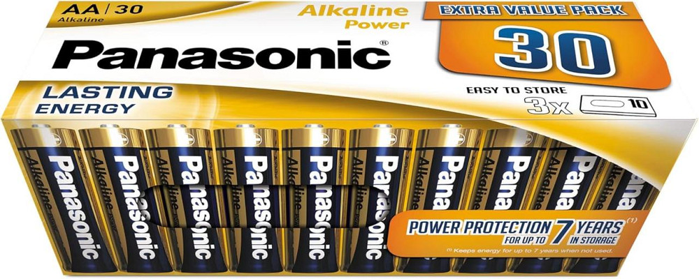 Батарейки Panasonic AA LR6 1.5В алкалінові 30 шт захист від протікання для пультов весов часов Киев - изображение 1