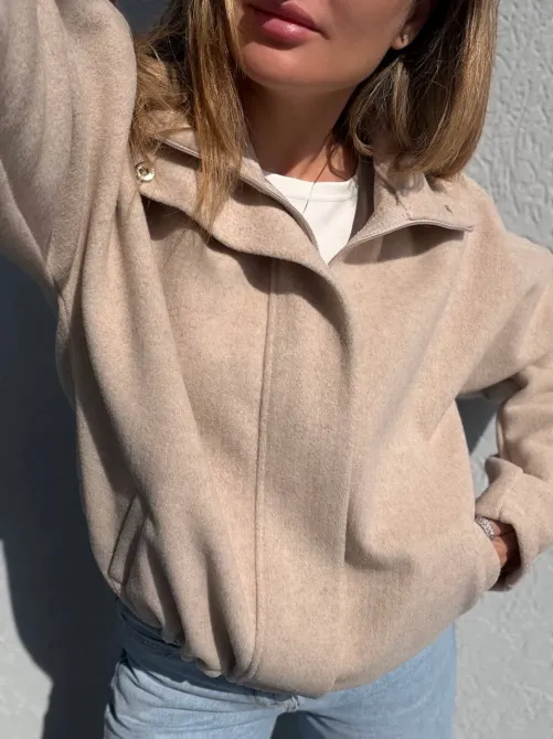 Женская оверсайз кашемировая тёплая весенняя бомбер-куртка (42-52) Одесса - изображение 18