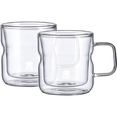 Набор чашек MasterPro Mixology з подвійними стінками 140 мл, 2 шт (BGMP-20208) Винница - изображение 1