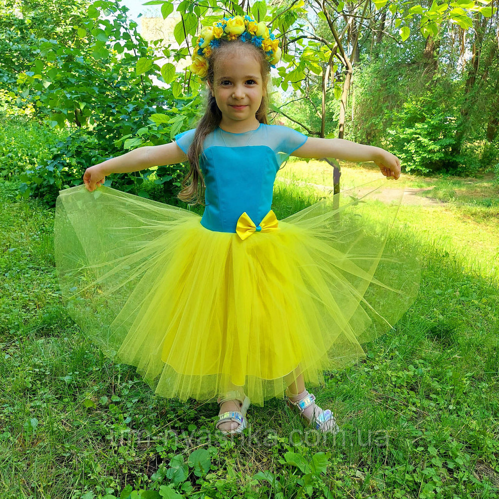 Жовта святкова сукня в патріотичних кольорах Кривой Рог - изображение 6