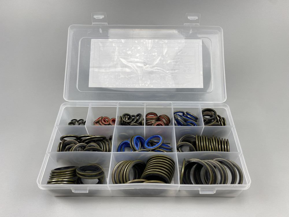 Набір шайб із гумовими кільцями (245 шт.) для будь-якої гідравліки. (12 різновидів; від М6 до М30) Мукачево - фото 7