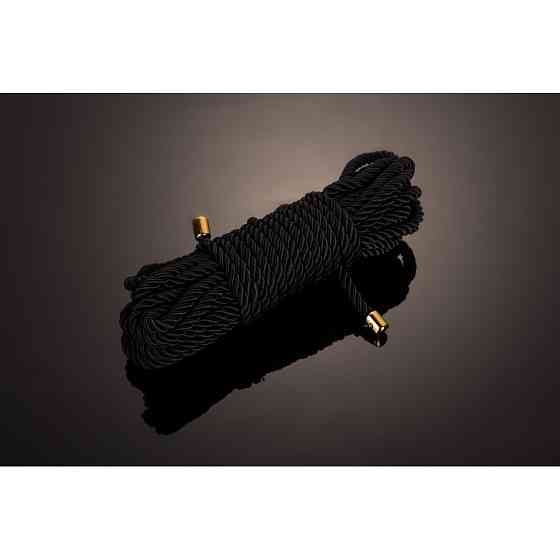 Веревка для бондажа UPKO Restraint Bondage Rope, черная, 10 м Sex Aura Киев