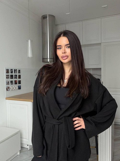 Женский стильный повседневный костюм кимоно + леггинсы турецкая ангора вязка Одесса - изображение 5