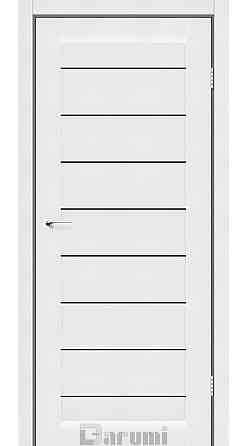 Двері LEONA. Полотно, екошпон Білий мат BLK Київ