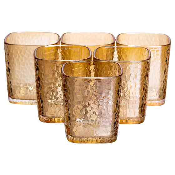 Набір склянок 6 (шт) 250 (мл) для лимонадів,соку,води,коктейлів Коричневий HP-19-AY-3 SBR Київ