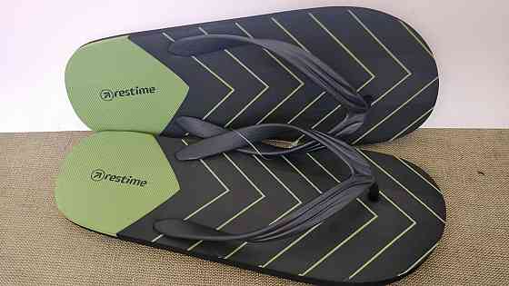 Мужские вьетнамки шлепанцы черные большого размера 47 размер 31 см Одесса