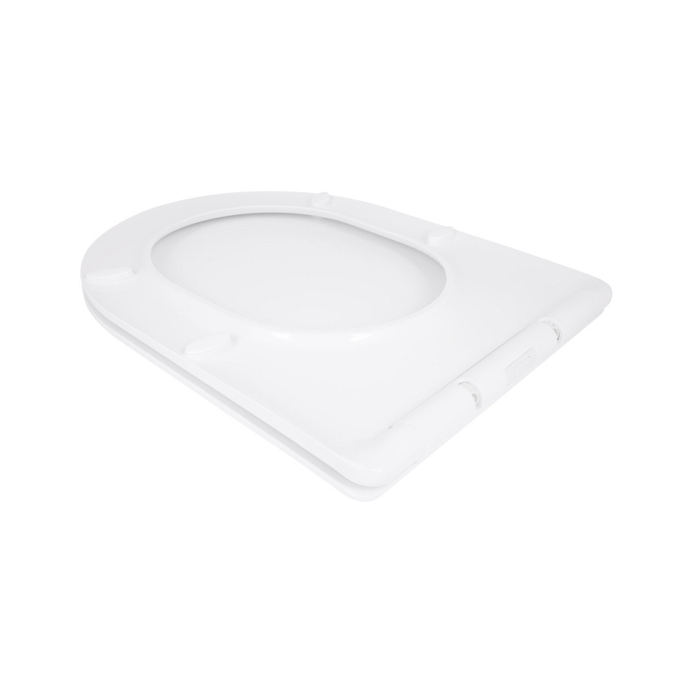 Сидіння для унітаза Qtap (Taurus 520) 455x365x38 мм, White, з мікроліфтом, Slim Duroplast, Quick Release QTSC179W49384 Київ - фото 4