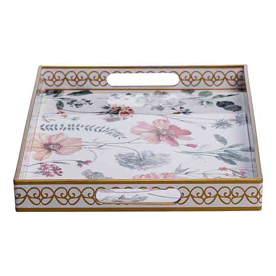 Набір прямокутних підносів для подачі їжі 2 (шт) 40×30×4 (см) гарні декоративні таці для кухні,у ліжко,на стіл HP-HK-19 SBR Київ