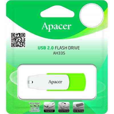 USB флеш накопитель Apacer 64GB AH335 Green USB 2.0 (AP64GAH335G-1) Винница