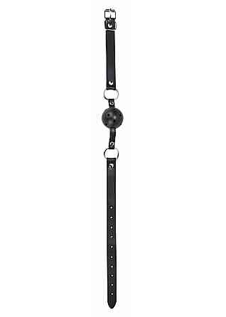 Кляп - Ouch! Ball Gag With Leather Straps Black Sex Aura Киев