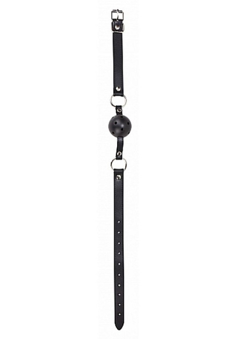 Кляп - Ouch! Ball Gag With Leather Straps Black Sex Aura Київ - фото 3