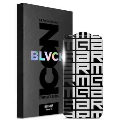 Стекло защитное Armorstandart Infinity Black Icon 2.75D Apple iPhone 16 (ARM80299) Винница