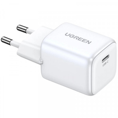 Зарядний пристрій Ugreen CD319 Nexode Mini USB-C PD30W GaN White (15326) Вінниця - фото 3