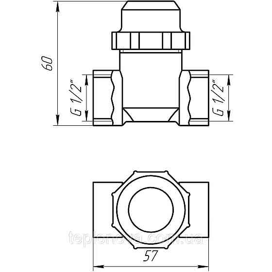 Фільтр грубого очищення SOLOMON 1/2" ВВ нікель з відстійником (8014) TD1052 Чернівці
