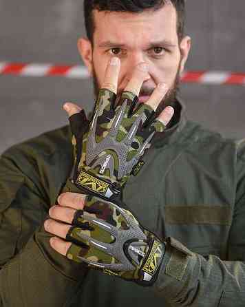 Рукавички тактичні чоловічі безпалі M-PACT Mechanix Одесса
