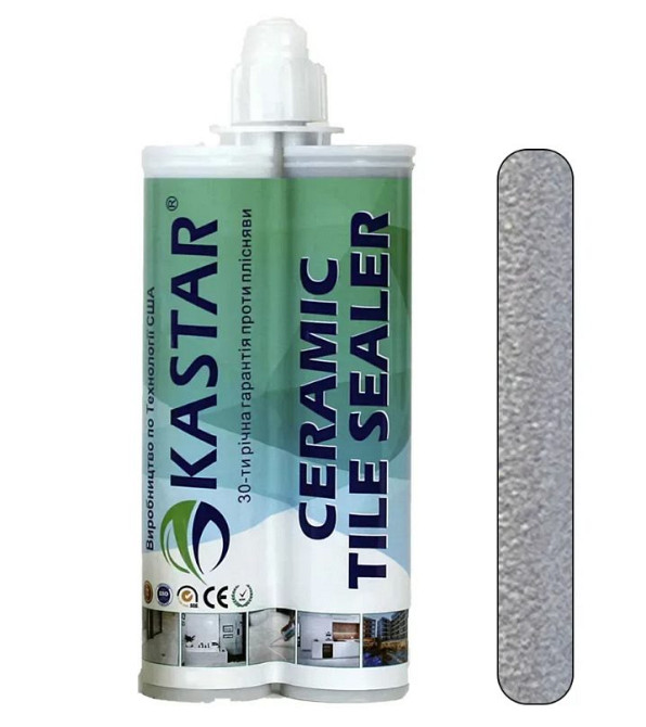 Епоксидна фуга для швів Kastar Ceramic Tile Sealant K14 срібно-сірий 400 мл Київ - фото 1