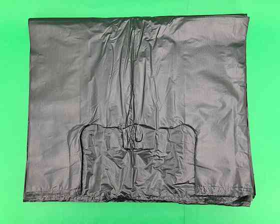 Пакет майка поліетиленова кодик Мегабайжка (54*90) чорна (50 шт.) Харків