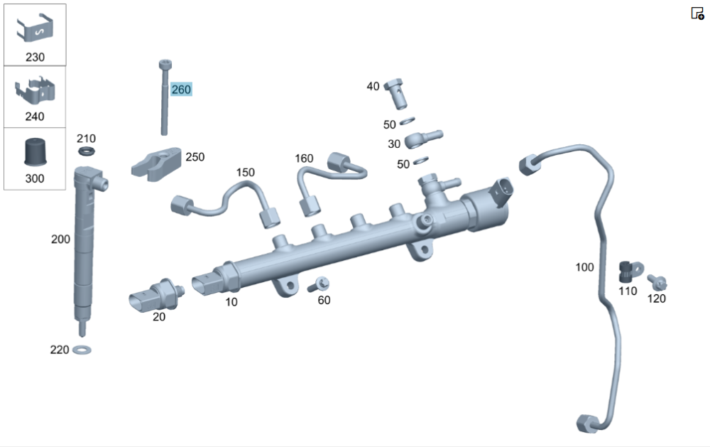 Mercedes-Benz  A0019902607 Циліндричний болт торкс кріплення дизельної форсунки M7X79 C-Class W205 GLC X253 E-class W213 E-class Coupe C238 CLS C257 E Одеса - фото 1