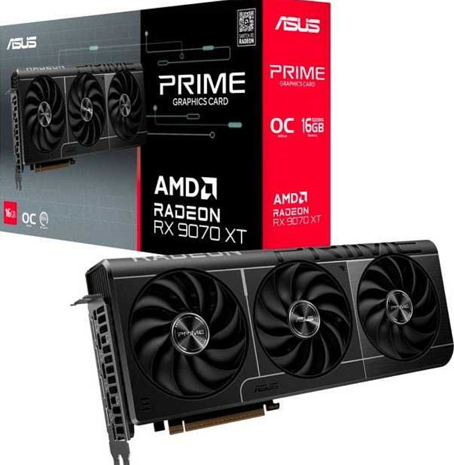 Видеокарта ASUS Prime RX9070XT O16G. Харьков - изображение 1