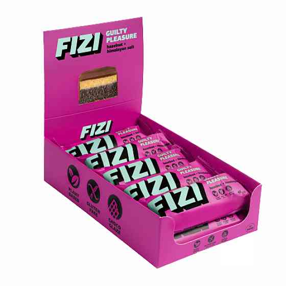 FIZI Chocolate Bar - 10х45g (Hazelnut-Himalayan Salt) Луцьк