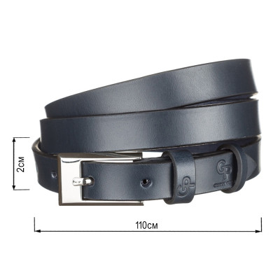 Ремень Grande Pelle Женский кожаный Синий (11070) Винница - изображение 7