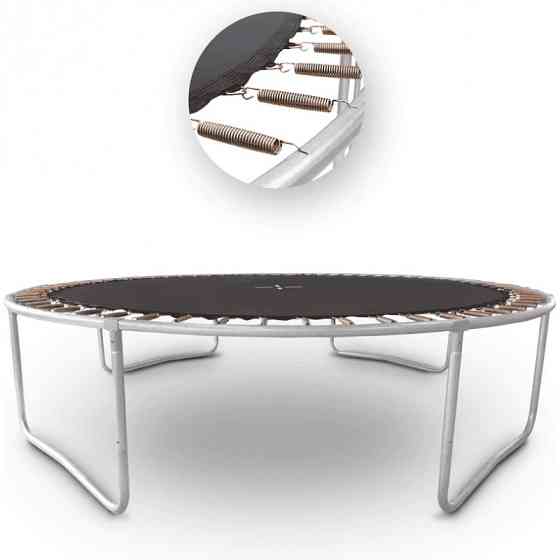 Батут OUTTEC Pumpkin з внутрішньою сіткою 12 футів 366 см чорний Київ