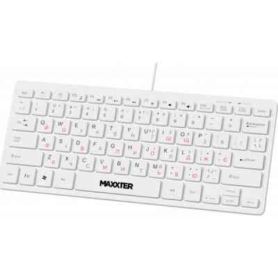 Клавіатура Maxxter KBM-C01W-UA USB UA White (KBM-C01W-UA) Вінниця
