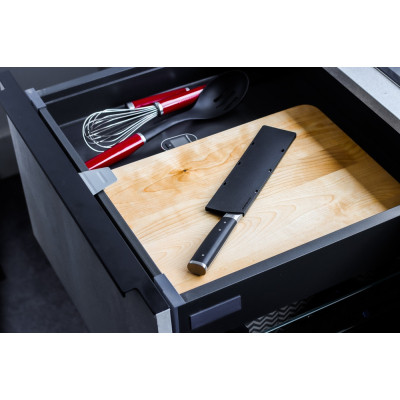 Кухонний ніж KitchenAid Coreline Сантоку з захисним чохлом для леза, 18 см (KOG7IKSSOHOBA) Вінниця - фото 5