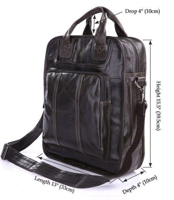 Сумка мужская Vintage 14068 Серая Киев - изображение 9