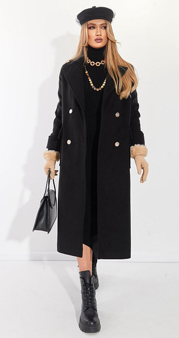 Чорне пальто (42) Київ - фото 2