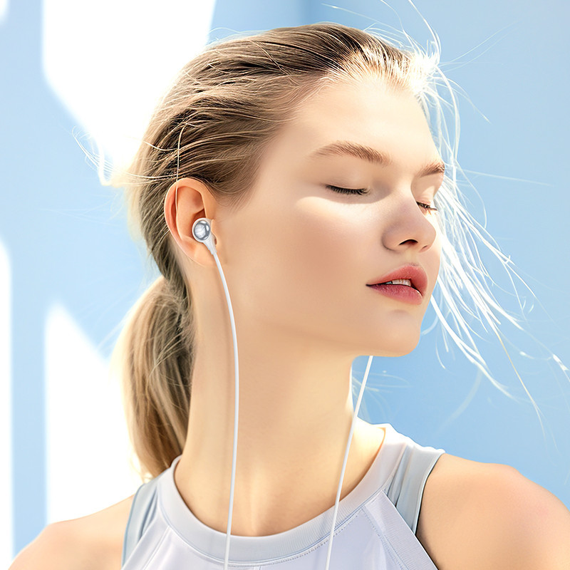 Наушники HOCO M116 с микрофоном, белые Киев - изображение 3