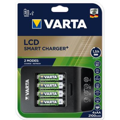 Зарядное устройство для аккумуляторов Varta LCD Smart Plus CHARGER +4*AA 2100 mAh (57684101441) Винница - изображение 4