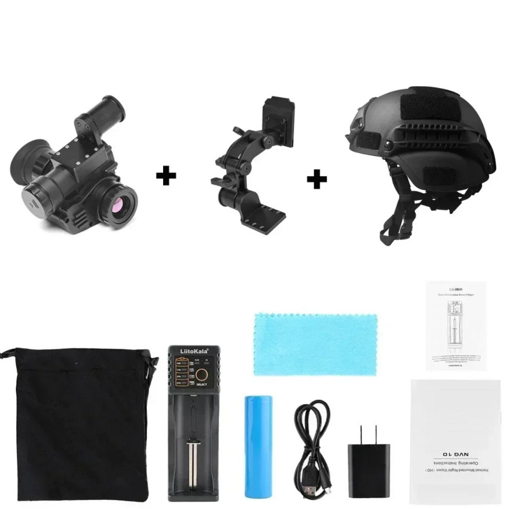 Прибор ночного видения NVG 10 Night Vision + крепление + шлем Винница - изображение 5