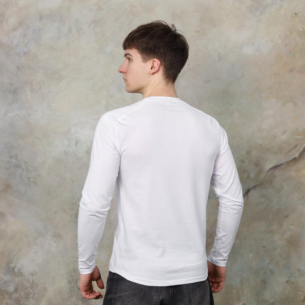 Белый мужской лонгсив Pobedov Dune. Белая мужская кофта весна/осень Киев - изображение 2