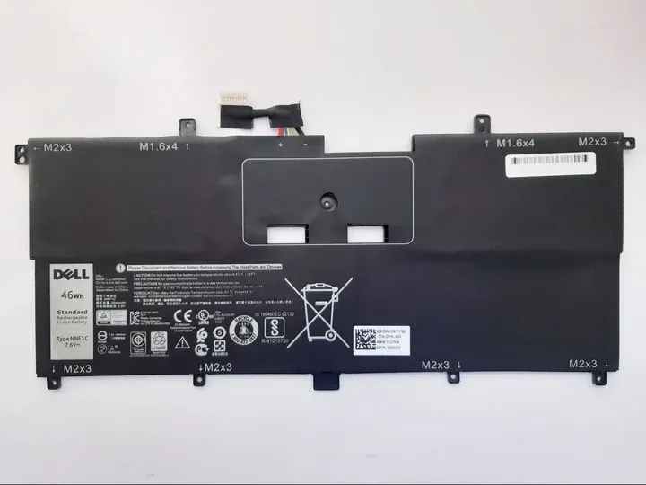 Б/У Читать описание! Аккумулятор батарея для ноутбука Dell XPS 13-9365 NNF1C 46Wh (5940mAh), 4cell, 7.6V, Li-ion, черный Днепр - изображение 1