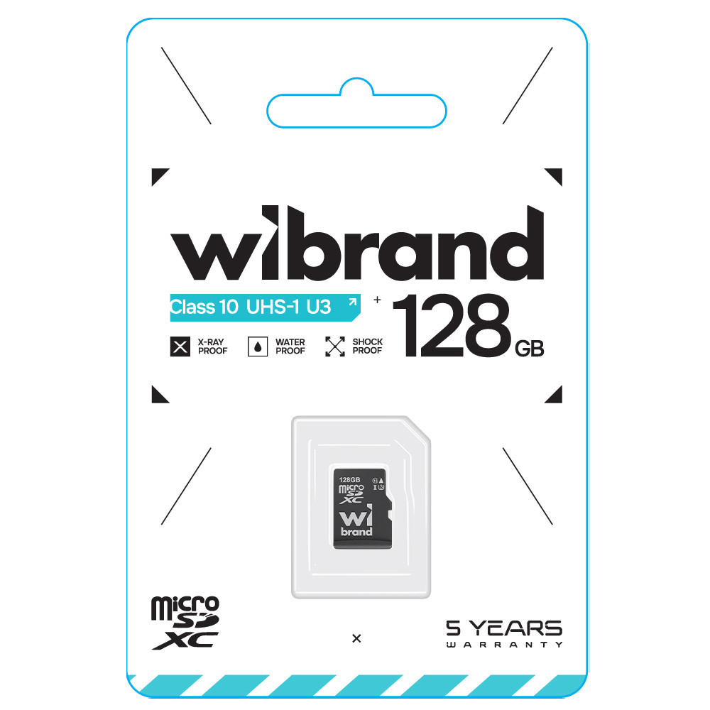 Карта пам'яті microSDXC Wibrand 128ГБ клас 10 Київ - фото 2