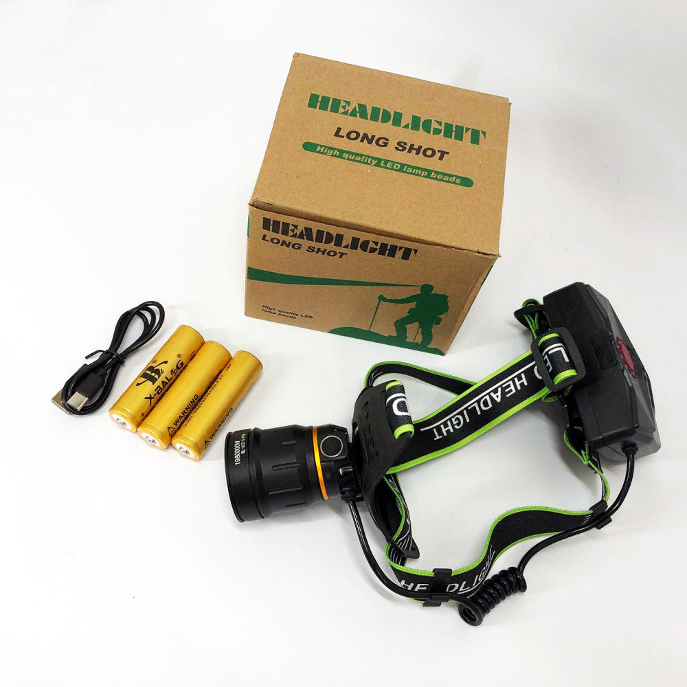 Фонарик диодный налобный Bailong, Водонепроницаемый фонарик, Надежный налобный фонарь на лоб KW-19 Львов - изображение 12