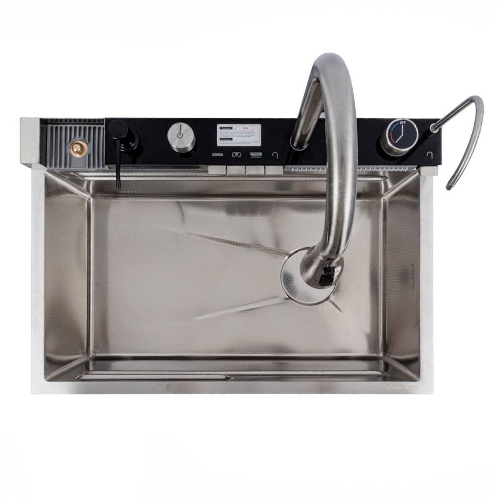 VALESO Мийка кухонна сатин Valeso Handmade "Водоспад" (ДЕКОР) 68х45M Киев - изображение 6