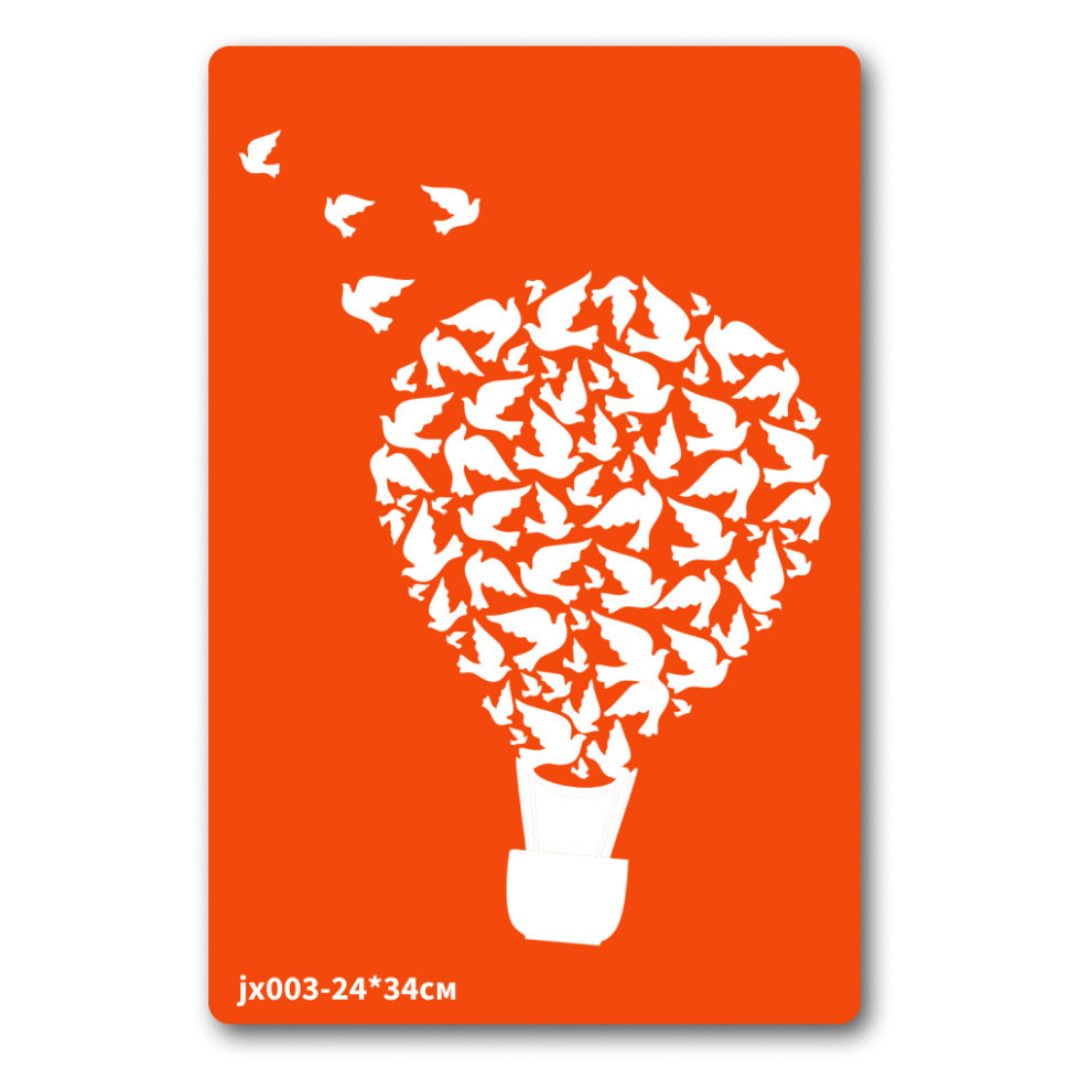 Трафарет для био-тату Аэростат jx003-24*34см, размер 24 х 34см Винница - изображение 1