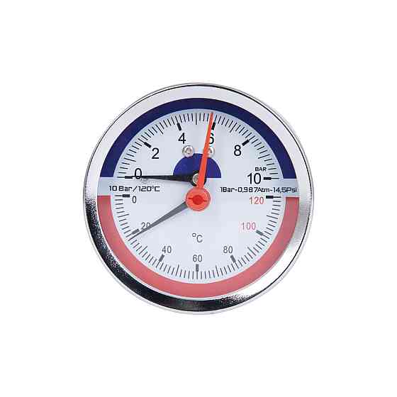 Термоманометр Thermo Alliance Standart 80 мм 1/2", заднє під'єднання SD17310B Київ