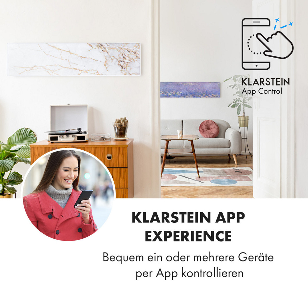 Умный инфракрасный обогреватель Wonderwall Air Art 60x60 см, 350 Вт, настенная установка, приложение, Ровно - изображение 2